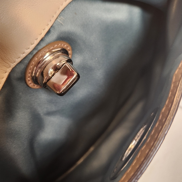 Coach Penelope Carryall Bag Leather And Snakeskin With Matching Wallet/Wristlet - Picture 12 of 17